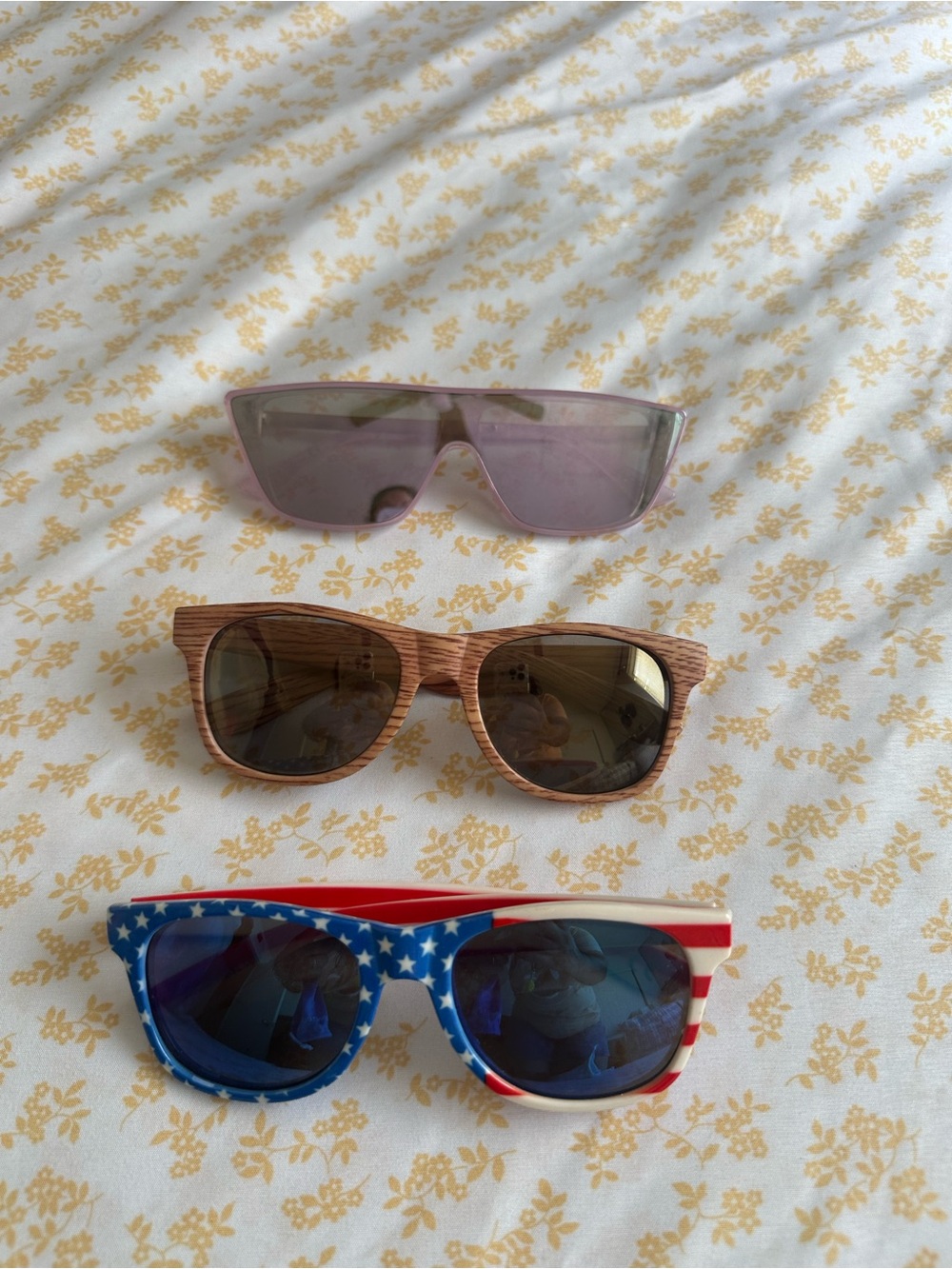 Vans Sunglasses Assorted Styles - Pink, Brown Woodgrain, Patriotic Blue/Red